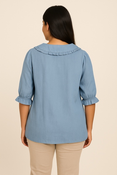 HERBERGER| Damen Bluse mit Rüschenakzent für Sommer