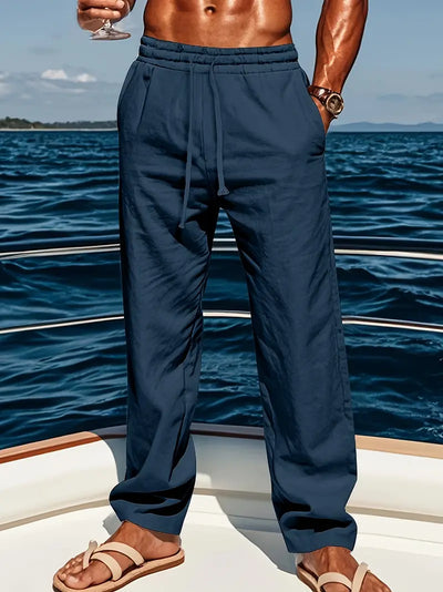 Babaev Stilvolle Leinen Hosen