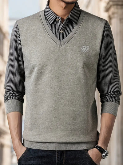 Leroy - Casual Pullover mit langen Ärmeln aus Strick