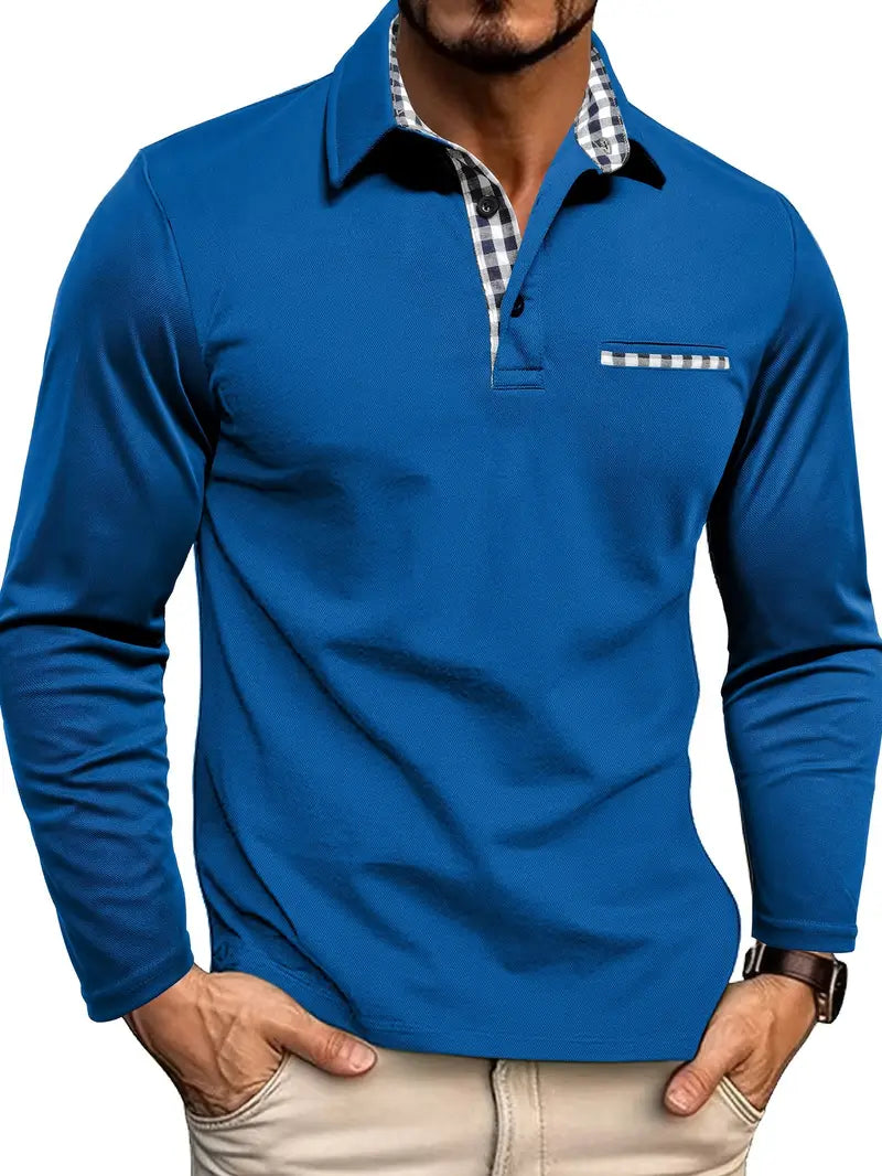 Van Laar Luxus Poloshirt mit Langarm für einen stilvollen und komfortablen Look