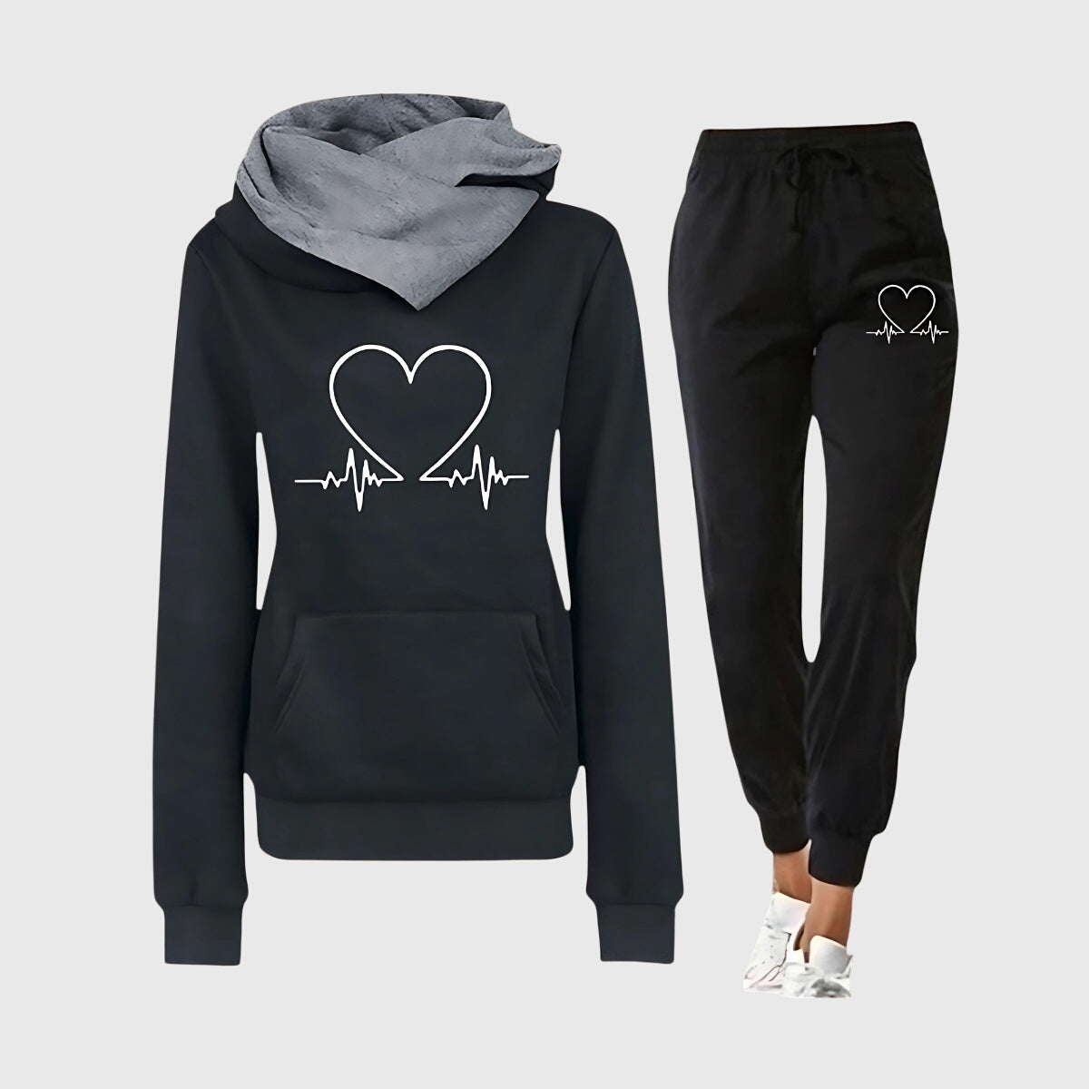 Heartbeat™ Damen Pullover-Jogger-Set