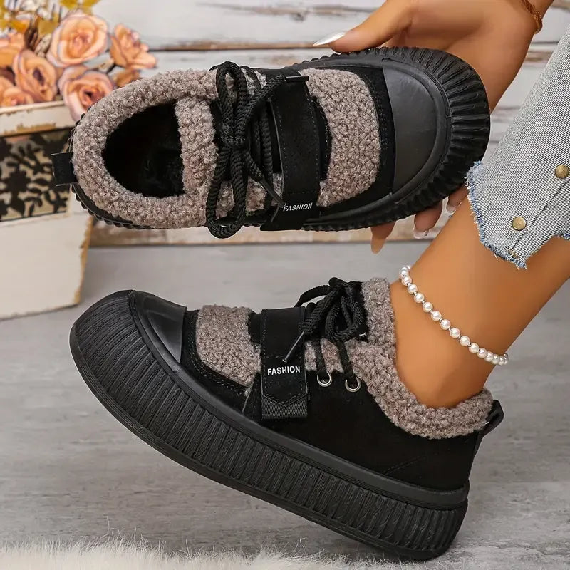 Warme Sneaker mit Fleecefutter