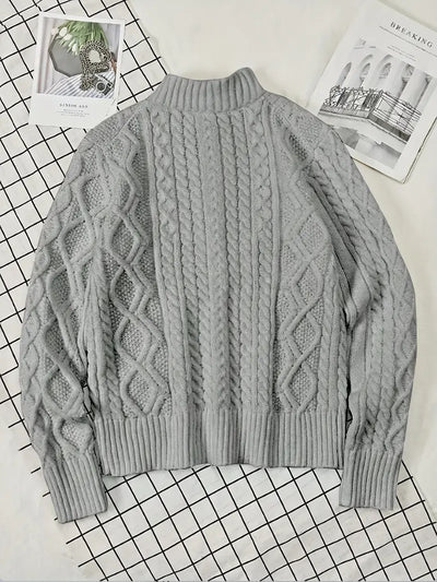 Rabada™| Strickpullover Mit Halbem Reißverschluss Und Stehkragen