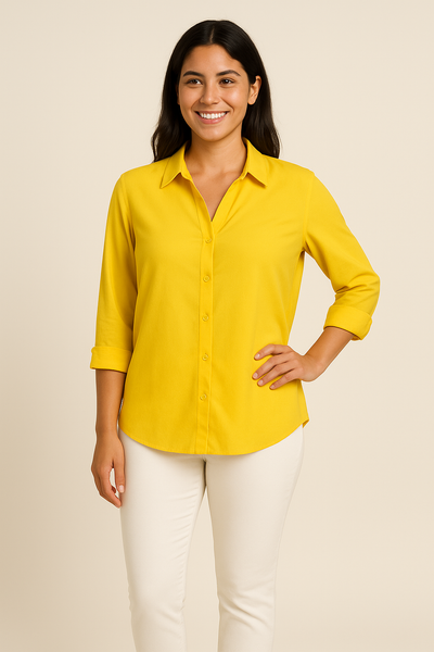 HERBERGER | Damen Bluse mit Seidenglanz aus Baumwolle für Büro oder Freizeit