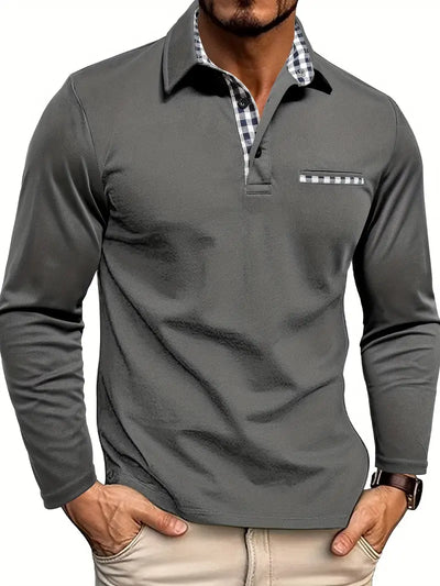 Van Laar Luxus Poloshirt mit Langarm für einen stilvollen und komfortablen Look