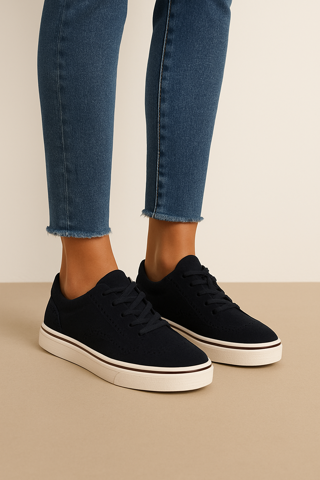 HERBERGER | Damen Sneaker zum Schnüren mit flacher Sohle für Sommer & Freizeit