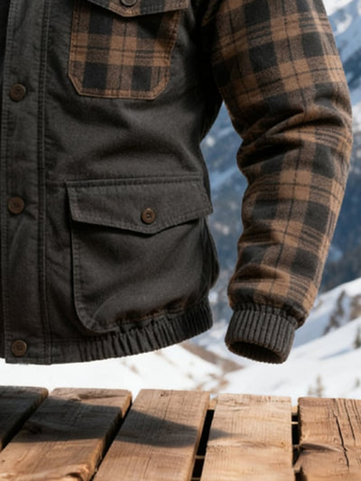 HUNZIKER - Winddichte, warme und kältebeständige Herren-Kapuzenjacke