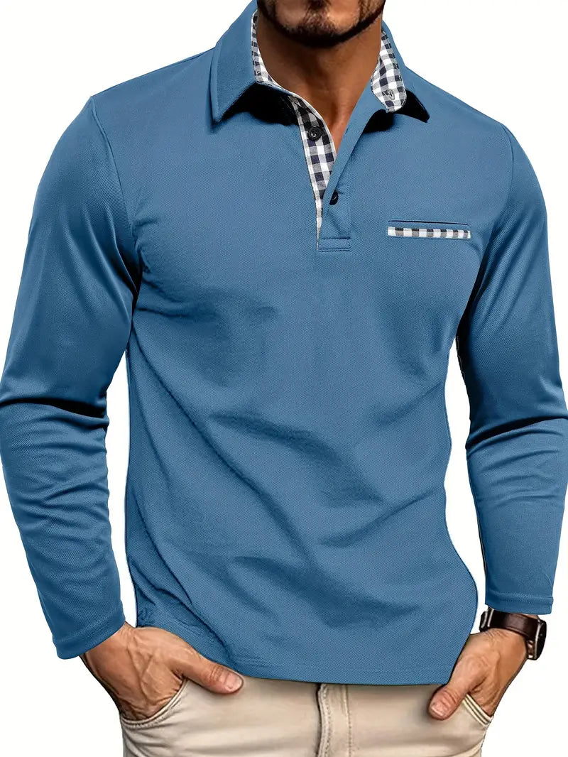 Van Laar Luxus Poloshirt mit Langarm für einen stilvollen und komfortablen Look