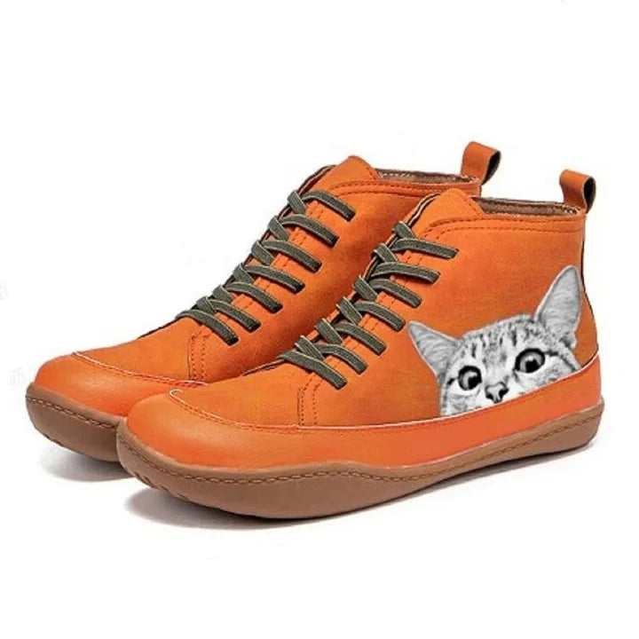Unisex Schuhe mit Katzenprint