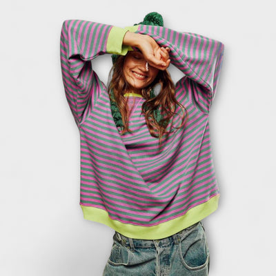 Mary™ | Gestreifter Oversize Pullover