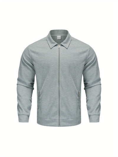 Marvin – Lässige Polyester Jacke Mit Reißverschluss