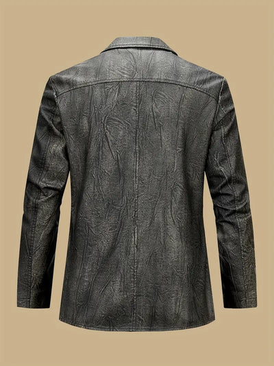 Julien – Leder Jacke Mit Lokomotiv Kragen