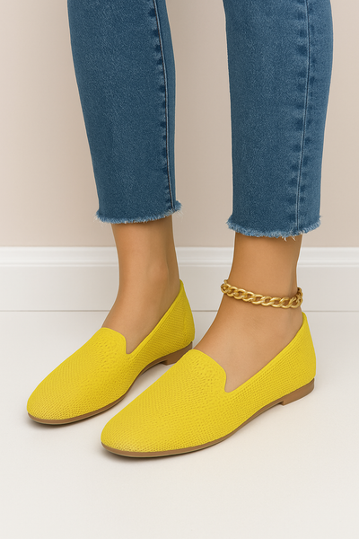 HERBERGER | Damen Slipper-Loafer aus Strick für Arbeit & Freizeit