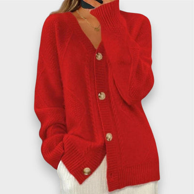 Leni | Strickjacke mit Zopfmuster