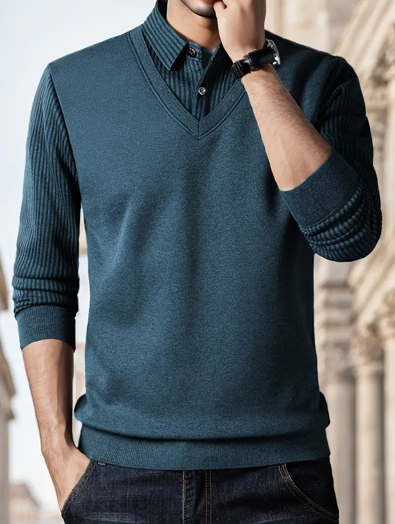 Leroy - Casual Pullover mit langen Ärmeln aus Strick
