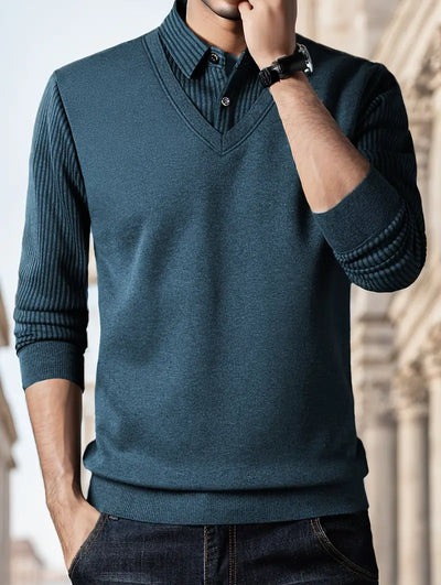 Leroy - Casual Pullover mit langen Ärmeln aus Strick