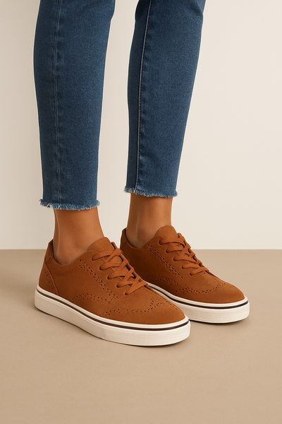 HERBERGER | Damen Sneaker zum Schnüren mit flacher Sohle für Sommer & Freizeit