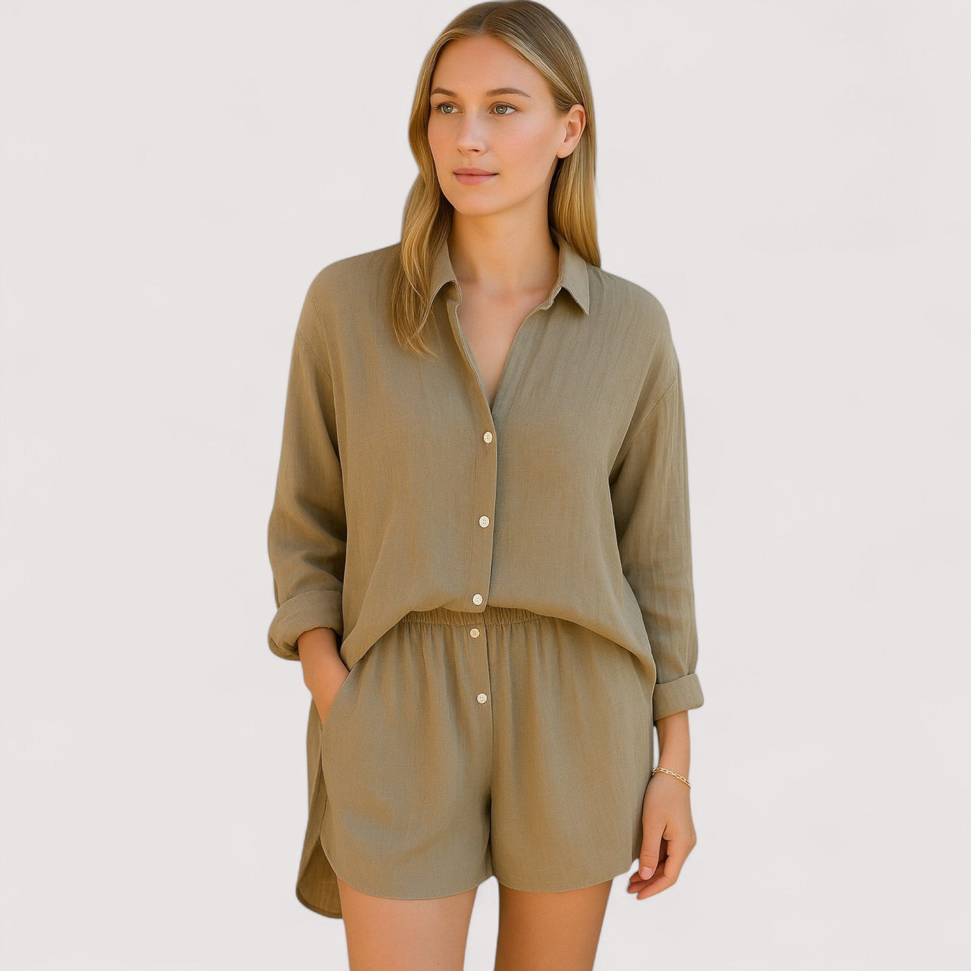 Helene™| Hemd-Shorts-Set