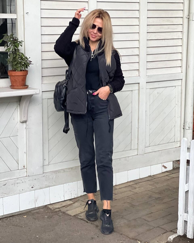 Monica | Damen-Strickjacke im Patchwork-Design