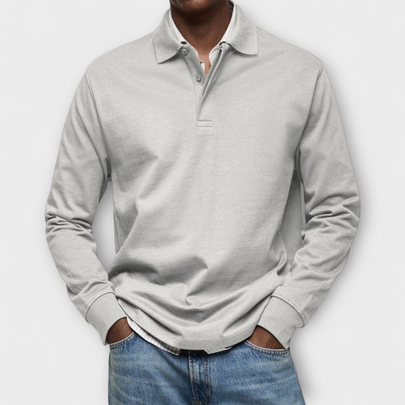 Aiden - Luxuriöses Langarm Polo