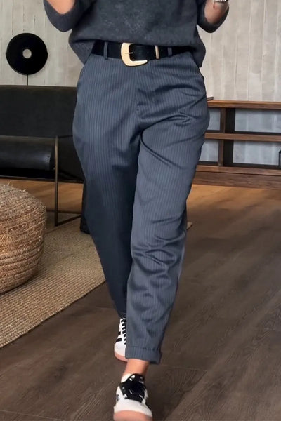 MATHILDA - Streifen Anzughosen