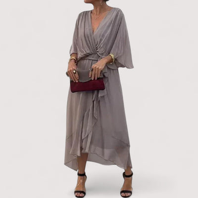 Ylva™ | Kleid aus Seidenmusselin