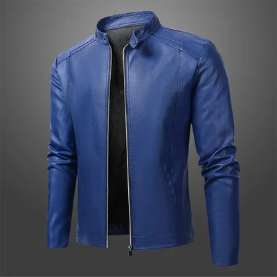 Elegante Herren Biker-Lederjacke