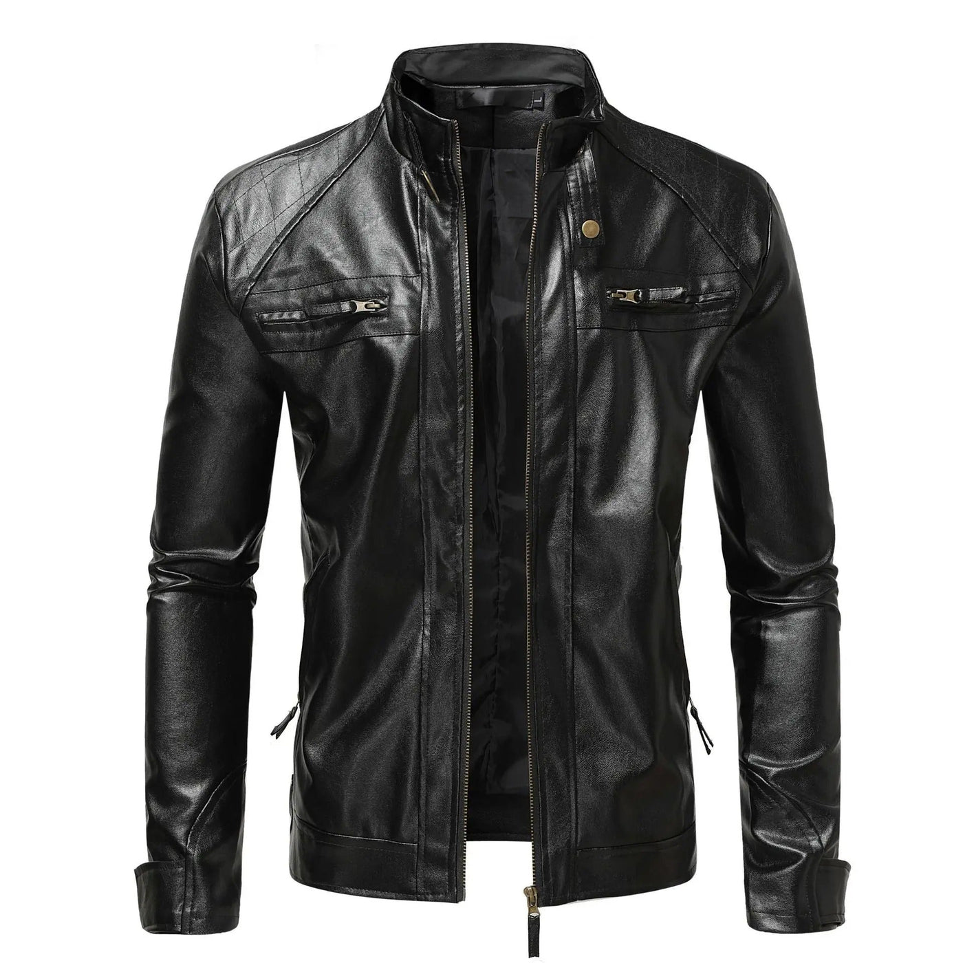 Elegante Herren-Lederjacke