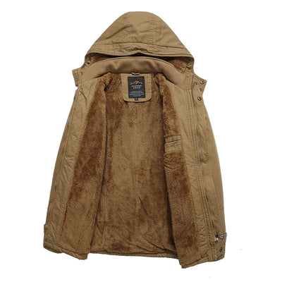 Elegante Baumwollgefütterte Winterjacke