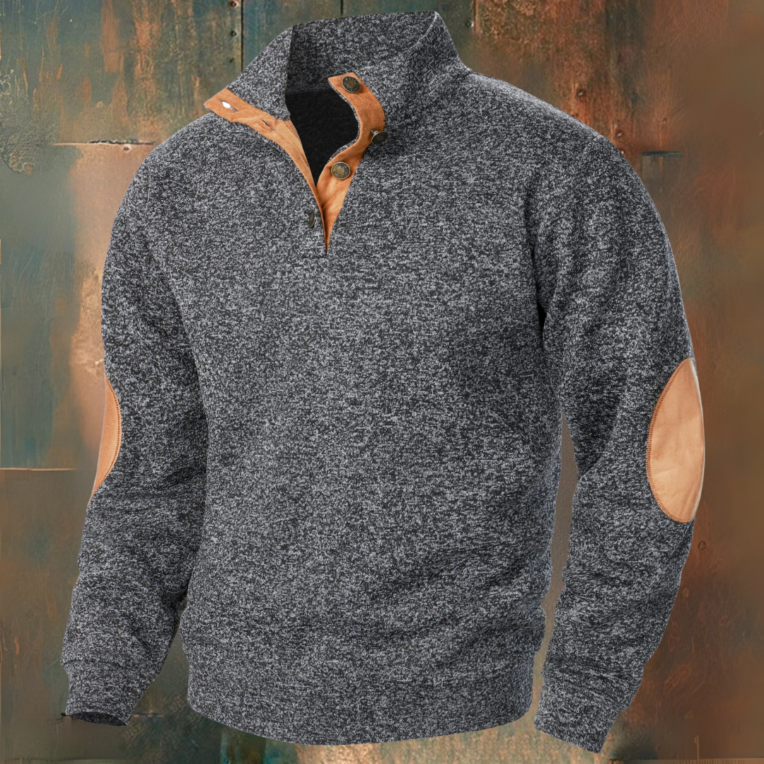 René | Strickpullover mit Wildleder-Details