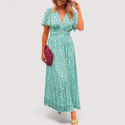 Malou™ | Klassisches V-Ausschnitt Kleid