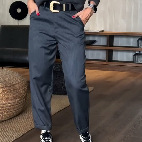 MATHILDA - Streifen Anzughosen