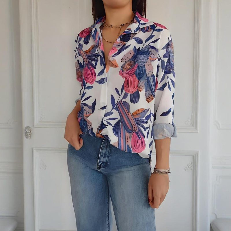 Garner – Stilvolles Pflanzen Hemd Mit Blumen Drucken