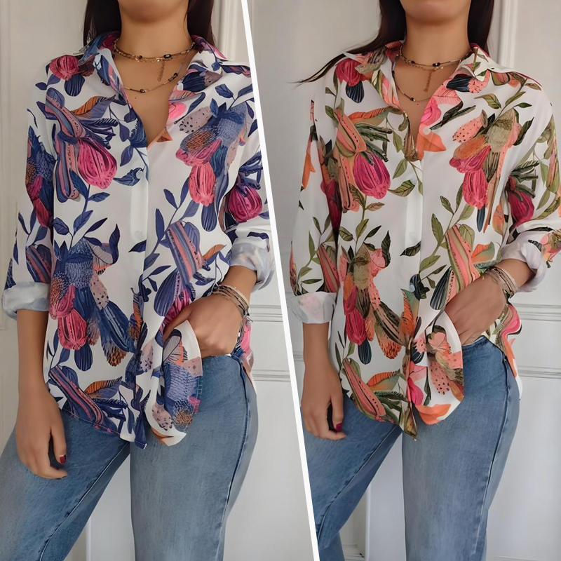 Garner – Stilvolles Pflanzen Hemd Mit Blumen Drucken