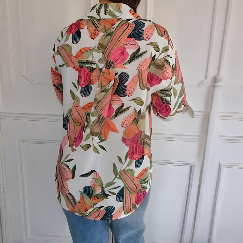 Garner – Stilvolles Pflanzen Hemd Mit Blumen Drucken